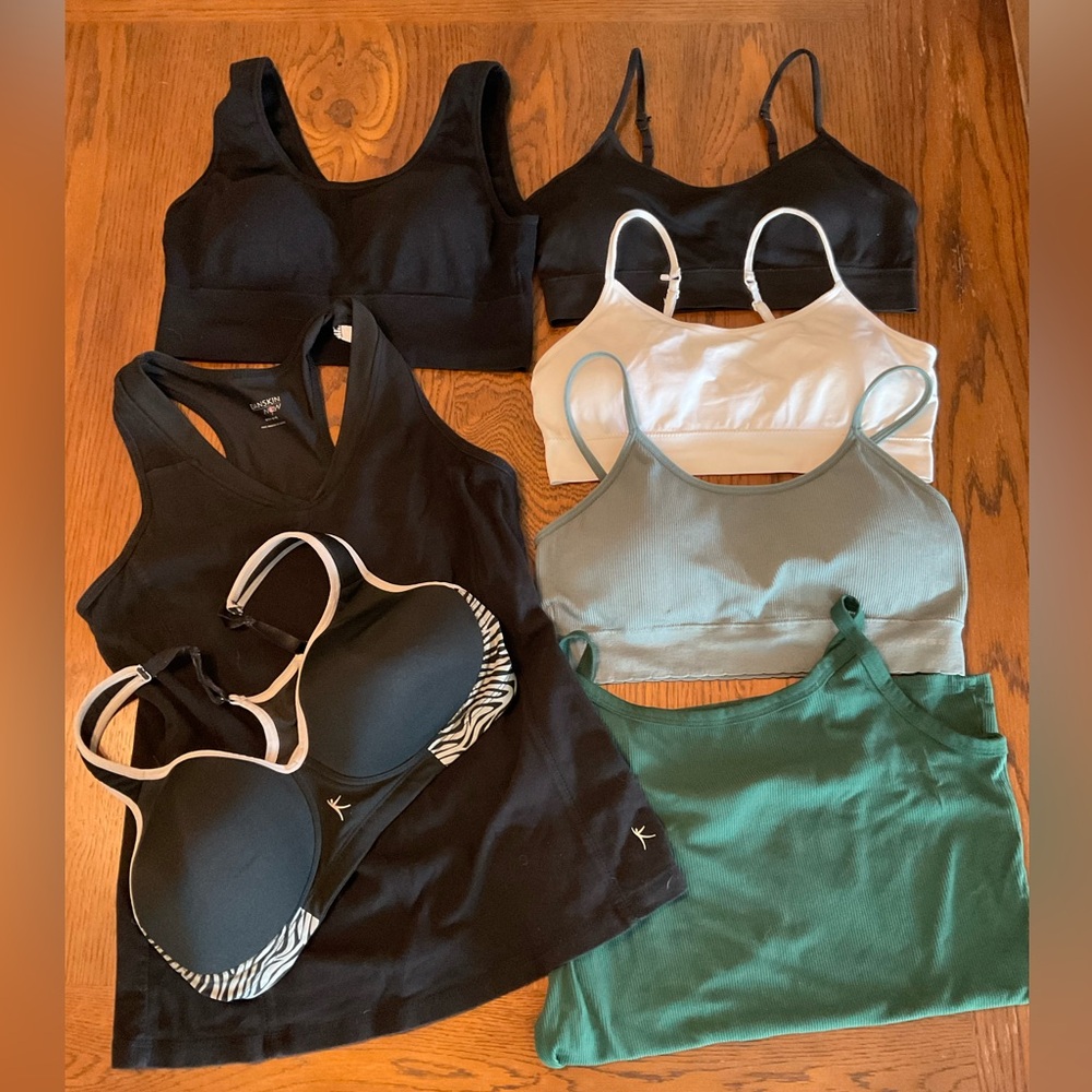Danskin Now 32 Degrees lot Bralettes, Sports bras, tanks small/medium